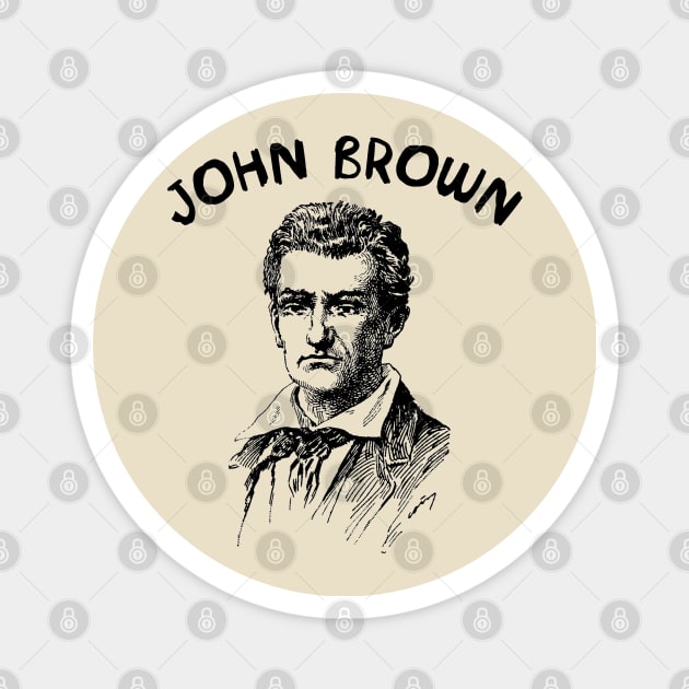 John Brown Silhouette - Abolitionist Magnet by SpaceDogLaika